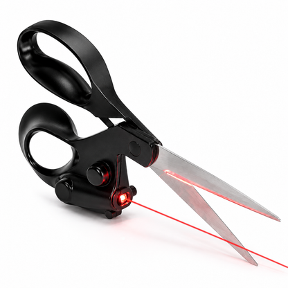 Laser Scissors Guided for Straight Cuts